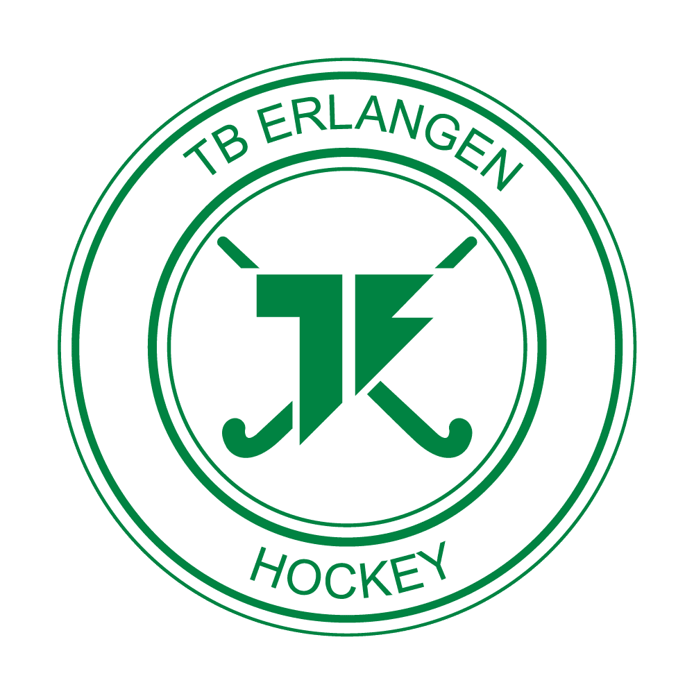 Fanlogo der Hockeyabteilung des TB Erlangens in grüner Schrift auf weißem Hintergrund