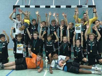 Hockeymannschaft der Knaben B des Jahrganges 2019 am TB Erlangen